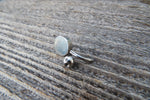Picture Jasper Minimalist 6mm or 8mm Natural Stone 100% Surgical Steel Belly Ring 14g (1.6mm)