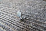 Picture Jasper Minimalist 6mm or 8mm Natural Stone 100% Surgical Steel Belly Ring 14g (1.6mm)