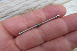 Silver Gay Pride Surgical Steel 316L Barbell Industrial Small Balls 14G (1.6mm) Piercing