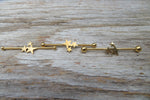 Silver IP Stars Surgical Steel 316L Barbell Industrial Small Balls 14G (1.6mm) Piercing