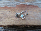 Saturn Opal Cartilage Tragus Barbell 16G (1.2mm) Piercing