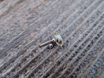 Saturn Hematite Cartilage Tragus Barbell 16G (1.2mm) Piercing