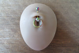 Floating Reverse Rainbow IP Knocker Belly Ring 14g (1.6mm) Piercing VCH Piercing