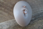 Silver Star Zirconia Belly Ring 14g (1.6mm) Piercing