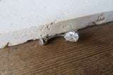 Silver Pear Teardrop Zirconia Belly Ring 14g (1.6mm) Piercing