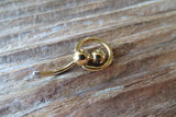 Floating Reverse Gold IP Knocker Belly Ring 14g (1.6mm) Piercing VCH Piercing