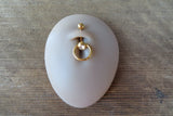 Floating Reverse Gold IP Knocker Belly Ring 14g (1.6mm) Piercing VCH Piercing