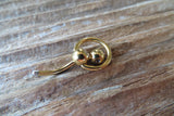 Black IP Custom Lengths Crystal Knocker Belly Ring VCH Ring 14g (1.6mm) Piercing