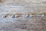 Steel Minimalist Small Basic Belly Ring Custom Lengths 100% Surgical Steel Belly Ring 14G (1.6mm) Piercing VCH Piercing Small Tiny Balls