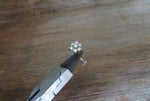Floating Clear Crystal Gems Minimalist Custom Lengths Crystal Flower Gems Belly Ring 14g VCH Internally Threaded Piercing