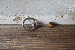 Vertical Hood Piercing Yellow Tiger Eye 14G 12G 10G Slave Ring VCH Curved Barbell Jewelry 14G (1.6mm) 12G (2.0mm) 10G (2.5mm) VCH Belly Ring