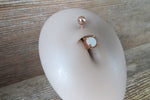 Green Fire Opal Belly Ring 14g (1.6mm) Piercing VCH